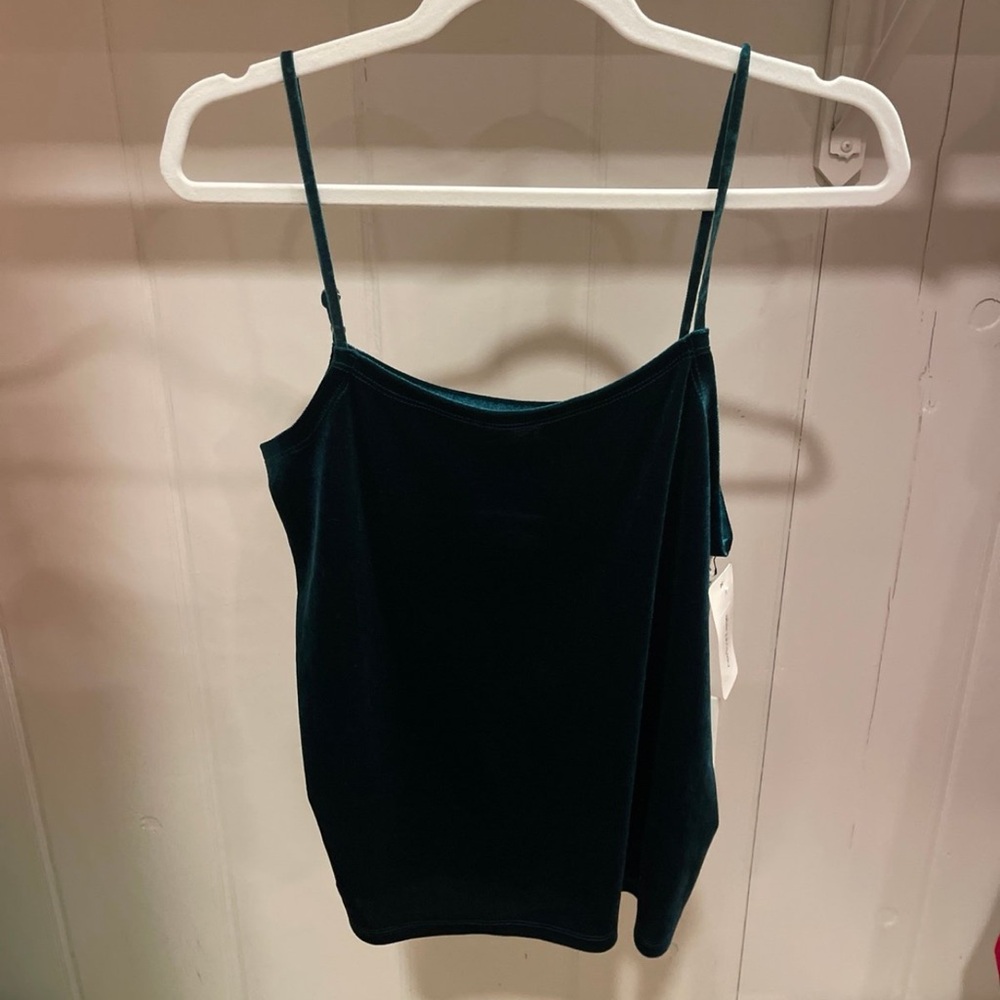 green velvet tank top
